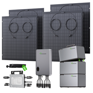 LIONSHEE Modulares Balkon-Energiespeichersystem Mit Stapelbarer Batterie, Solarmodulen Und 800W/1600W/2000W Mikro-Wechselrichter-Optionen