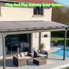 LIONSHEE 800W Flexibles Balkonkraftwerk-Set Mit 4 X 200W Solarmodulen Und Mikro-Wechselrichter