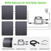 LIONSHEE 800W Flexibles Balkonkraftwerk-Set Mit 4 X 200W Solarmodulen Und Mikro-Wechselrichter