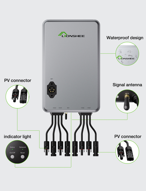 1600W Smart Solar Hub Stromverteiler Für Balkon-Solarsystem