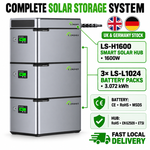 LIONSHEE LS-L1024 1024Wh Speicher Für Plug-and-Play Balkonkraftwerk Mit LS-H1600 Smart Solar Hub