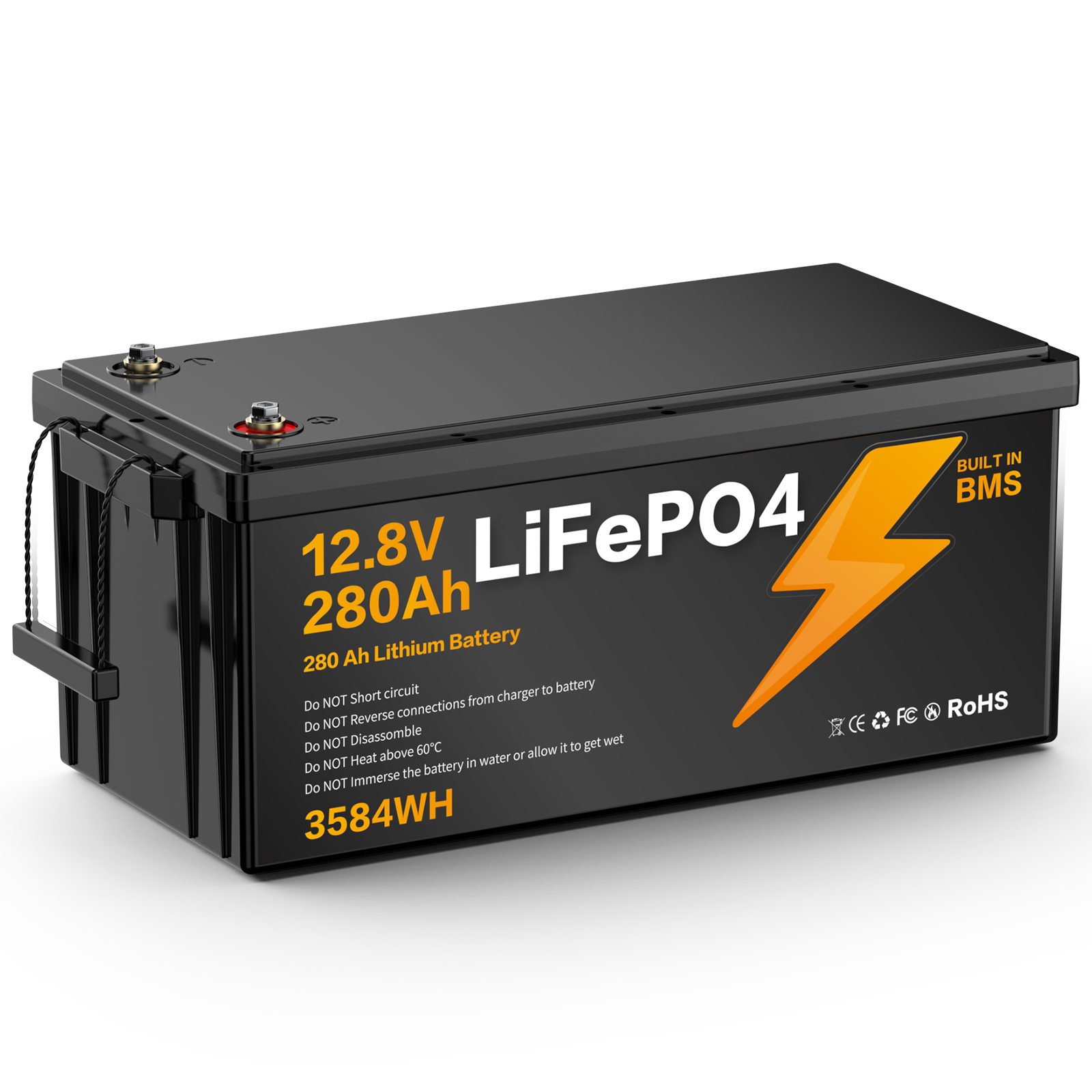 LIONSHEE BZ0003-LFP-280A 12,8V 280Ah 3584Wh IP67 LiFePO4 Lithium Akku