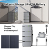 LIONSHEE LS-L1024 1024Wh Stapelbare LiFePO4 Power Box, 51,2 V Solarspeicher Erweiterbar Auf 6144 Wh