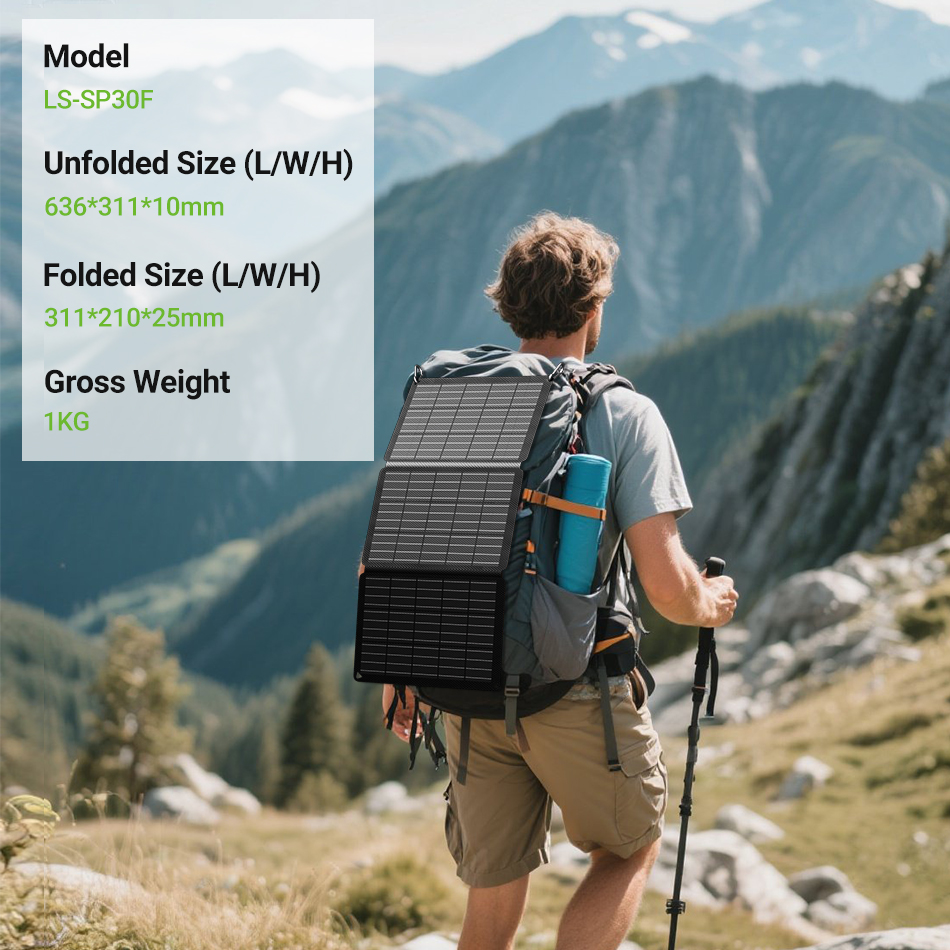 LIONSHEE LS-SP30F 30W faltbares Solarpanel