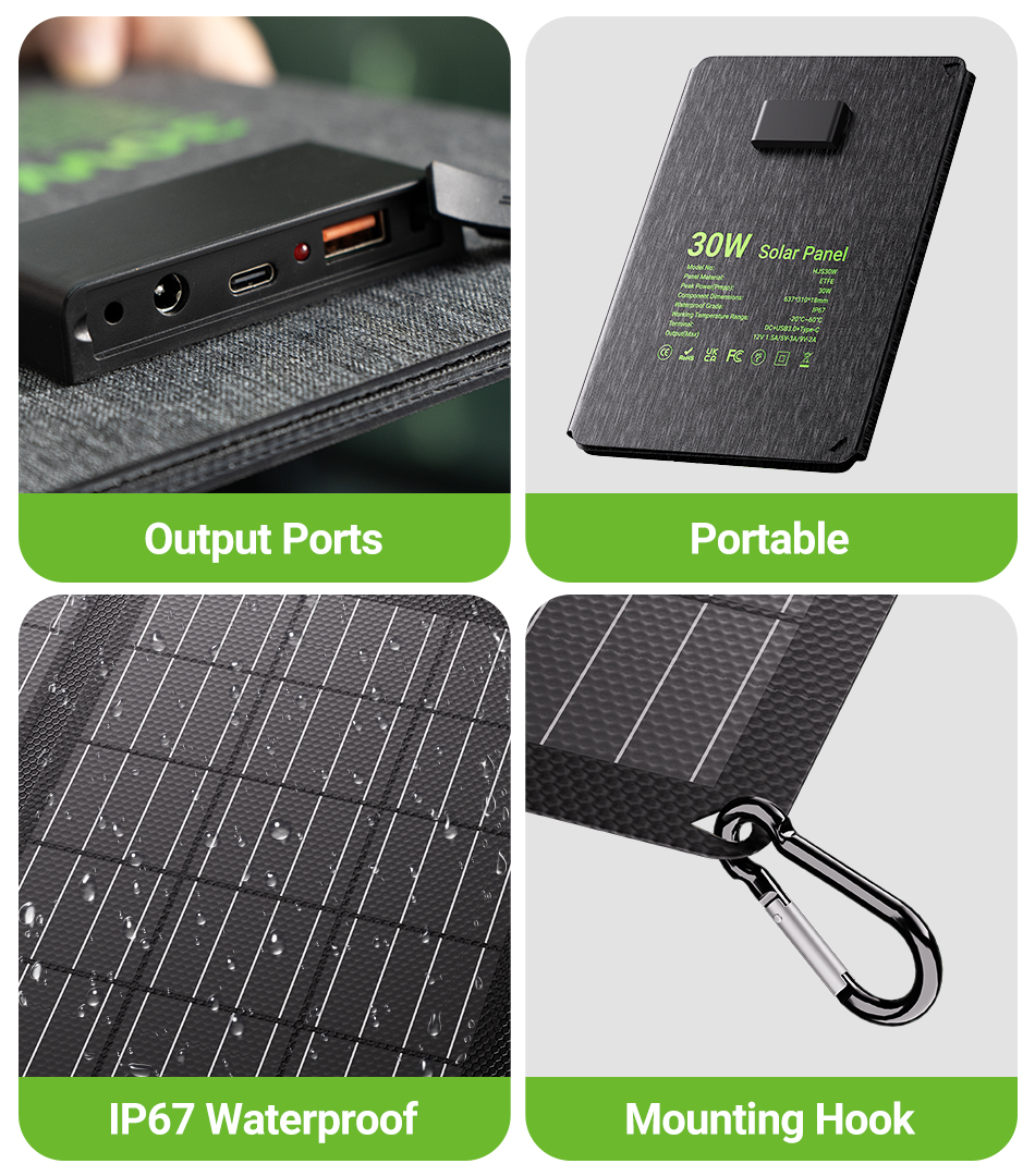 LIONSHEE LS-SP30F 30W faltbares Solarpanel