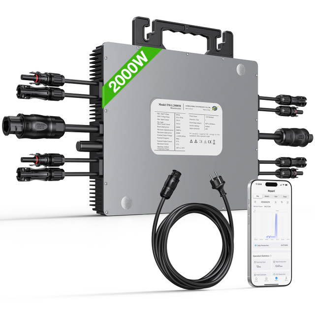 LIONSHEE LS-L1600M 1600W Mikro-Wechselrichter Mit WLAN, 4 MPPT Und Versand Aus Deutschem Lager