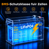 LIONSHEE 12V 8Ah LiFePO4 Akku Mit BMS, 96Wh Und Bis Zu 15.000 Zyklen – BZ0003-LFP-7.5A