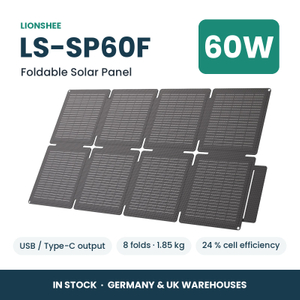 LIONSHEE LS-SP60F 60W Faltbares Solarpanel Mit USB Und Type-C, ETFE, Lager Deutschland Und UK