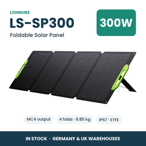LIONSHEE LS-SP300 300W Faltbares Solarpanel Für Powerstation, ETFE, IP67, MC4, Lager Deutschland Und UK