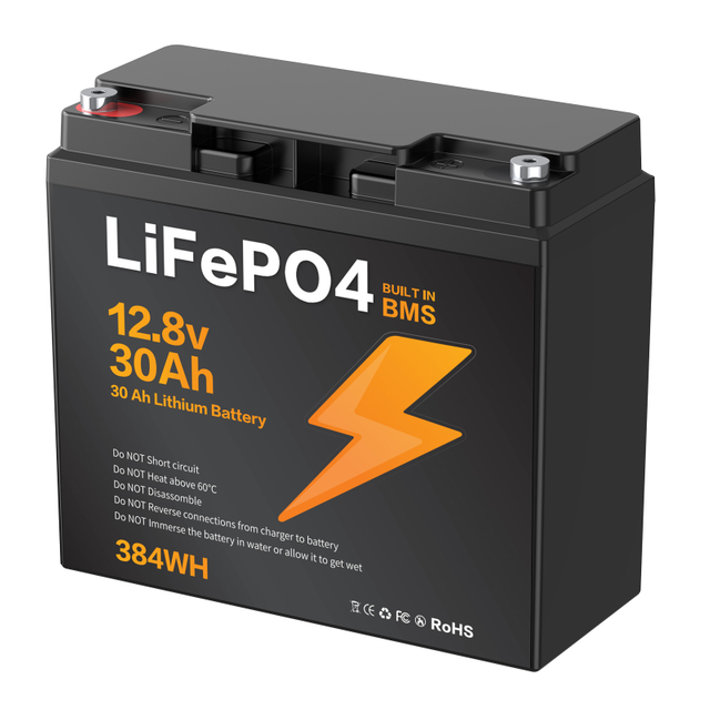 LIONSHEE BZ0037-LFPTS-30A 12,8V 30Ah 384Wh IP67 LiFePO4 Lithium Akku