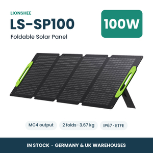 LIONSHEE LS-SP100 100W Faltbares Solarpanel Für Powerstation, ETFE, IP67, MC4, Lager Deutschland Und UK