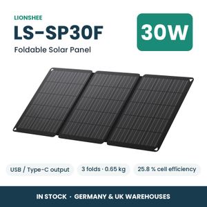 LIONSHEE LS-SP30F 30W Faltbares Solarpanel Mit USB Und Type-C, ETFE, Lager Deutschland Und UK