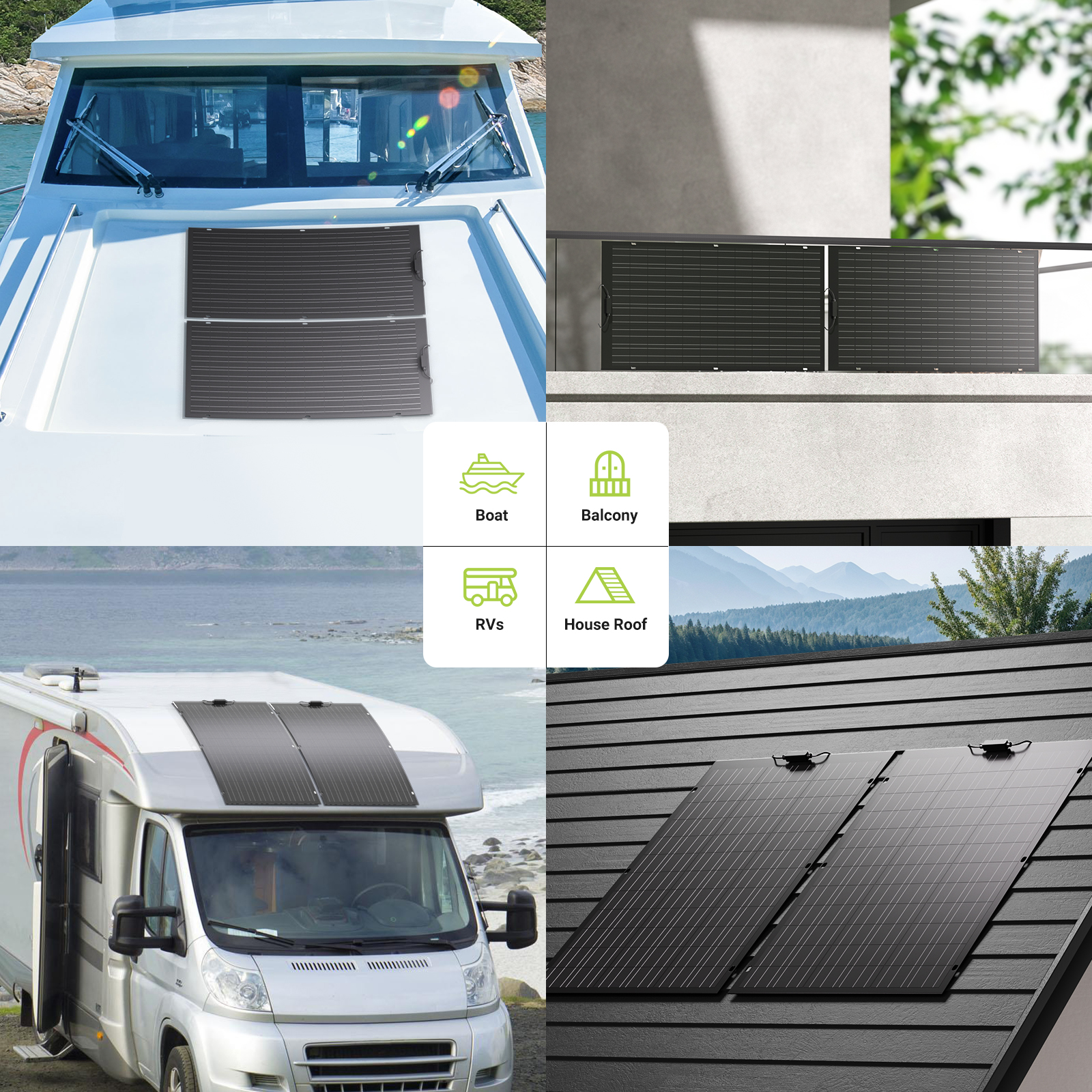 LIONSHEE LS-SPF240 240W Flexibles Solarpanel, Biegsames Monokristallines PV-Modul Mit 19,15 % Wirkungsgrad, Versand Aus Deutschem Und Britischem Lager