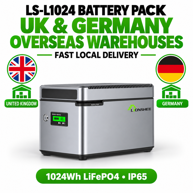 LIONSHEE LS-L1024 1024Wh LiFePO4 Power Box Ab Lager Deutschland Und Großbritannien, CE RoHS MSDS, Schnelle Lieferung